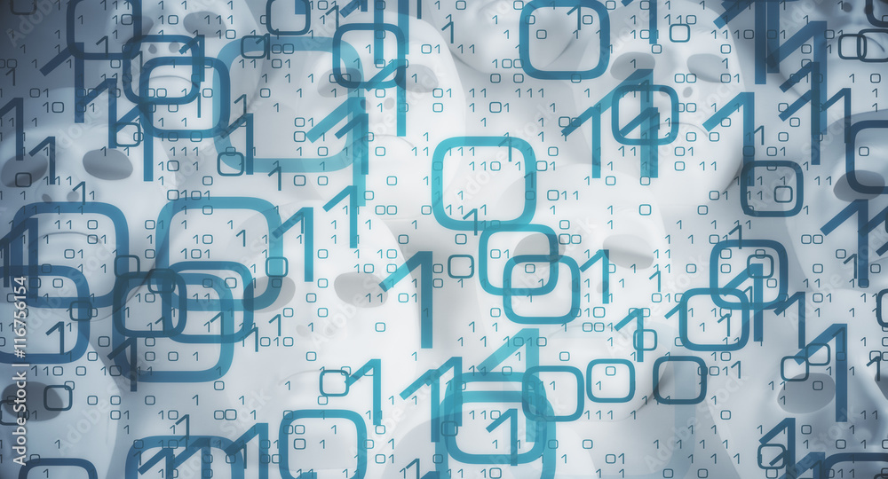 Obraz premium Abstract metaphor cyber space