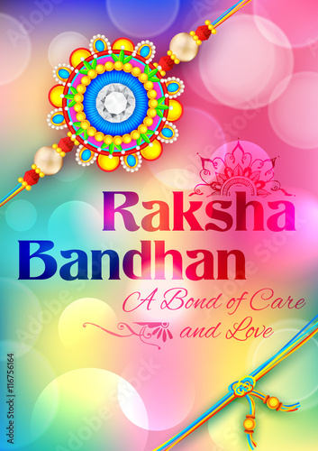 Decorative Rakhi for Raksha Bandhan background