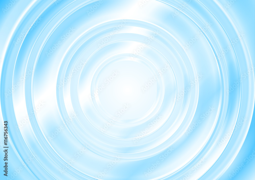 Bright blue abstract smooth circle background Bright blue abstract smooth circle background