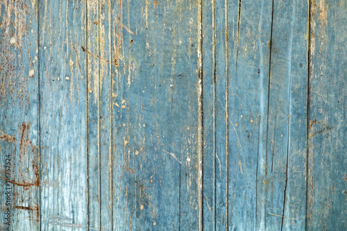 Blue old decay wooden door