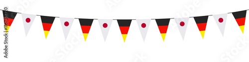 Banner. Garland, pennants. Germany, Japan