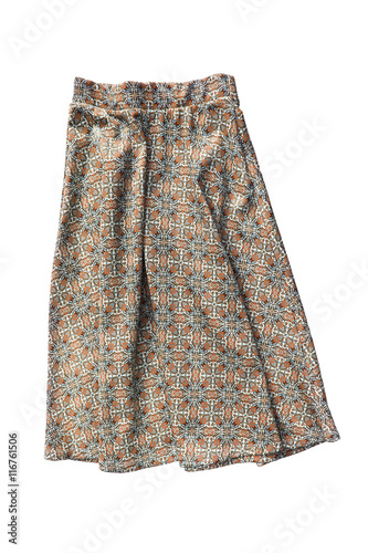 Folded skirt isolated