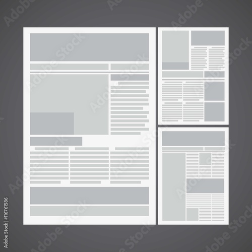 Newspaper pages