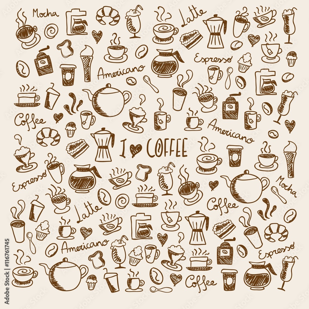 Coffee doodles Coffee doodles