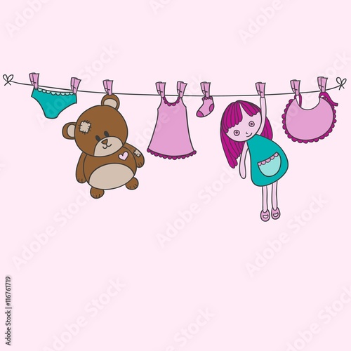 Baby clothesline