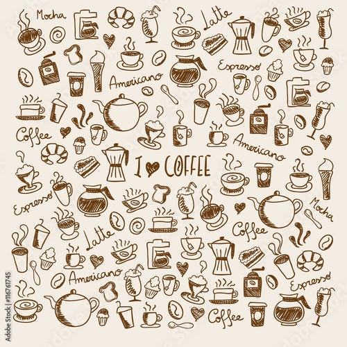 Coffee doodles © Freepik