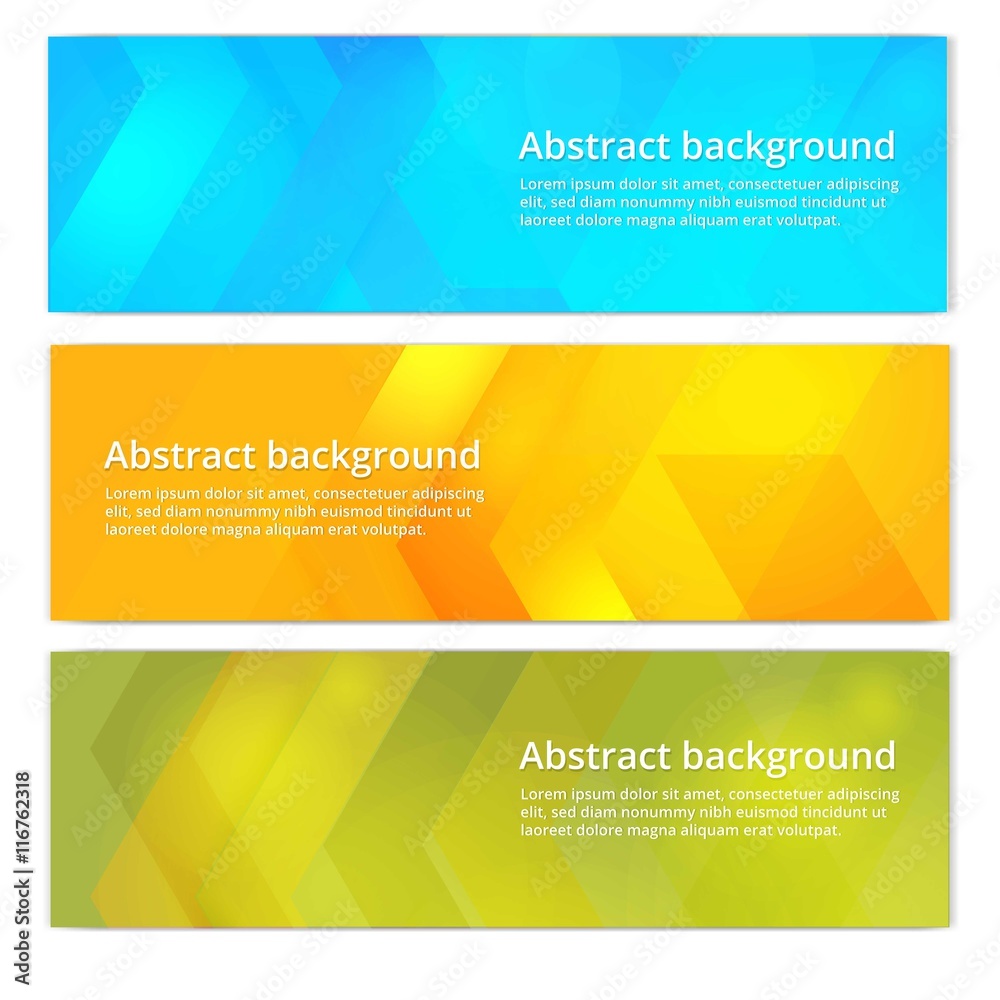 Fototapeta premium Colorful banner templates