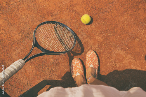 Woman playing tennis. © Kitja