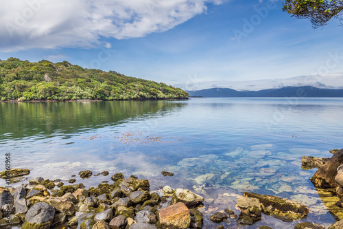 View across Halfmoon Bay, Stewart Island, New Zealand