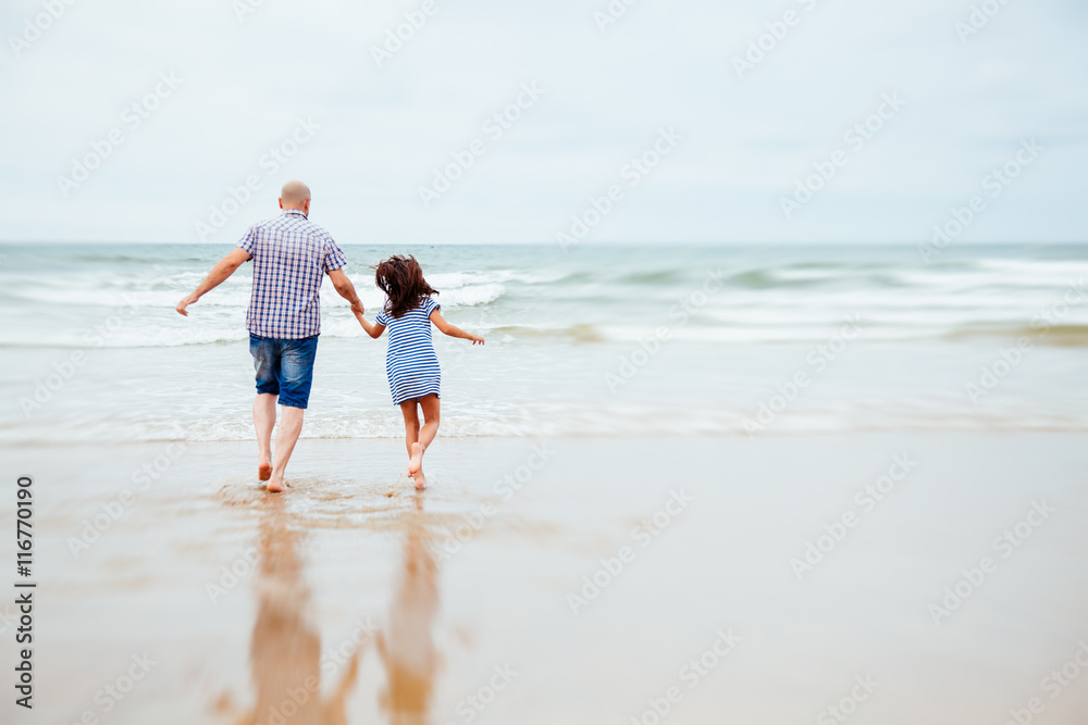 Dad feels like child with his daughter