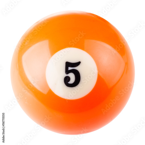 Pool ball five