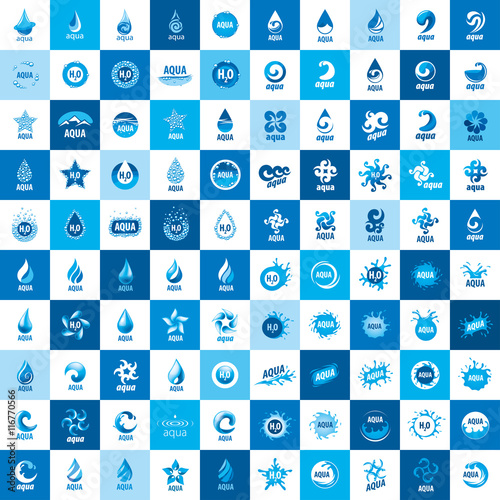 vector logo water