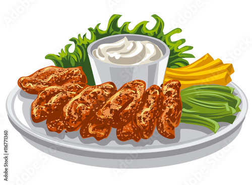 roasted chicken wings