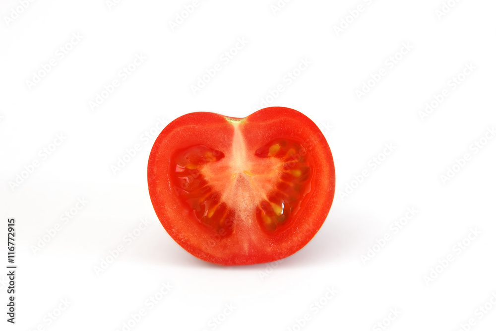 tomato top view isolated on a white background tomato top view isolated on a white background