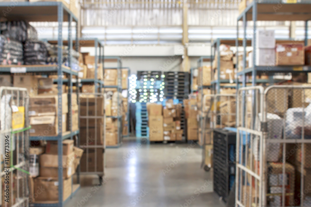 A defocused Background of furniture store warehouse A defocused Background of furniture store warehouse
