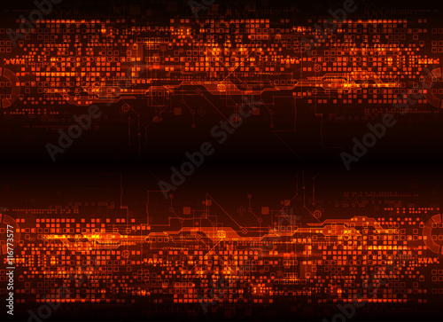 Computer technology dark color background.