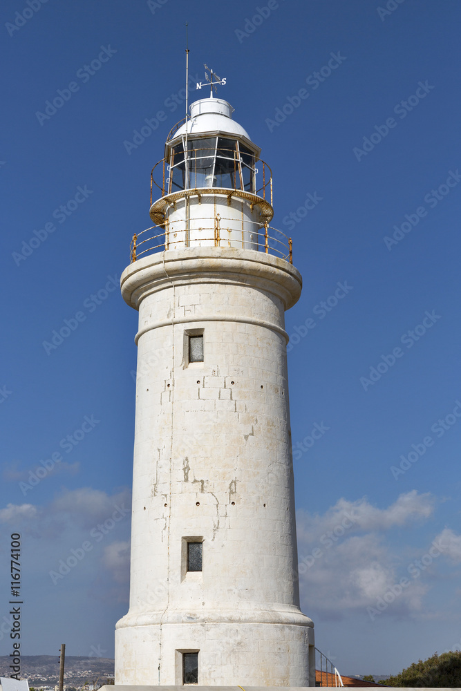 Paphos old lighthouse on Cyprus