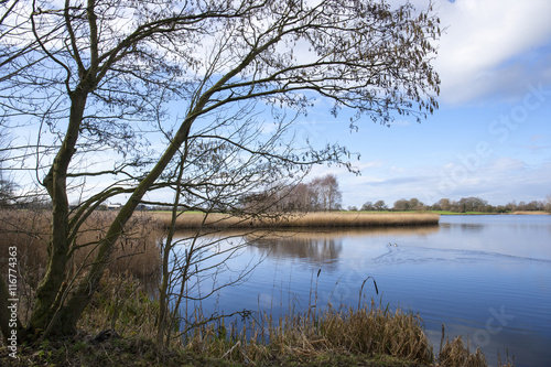 Lake near Sandbach in Cheshire UK