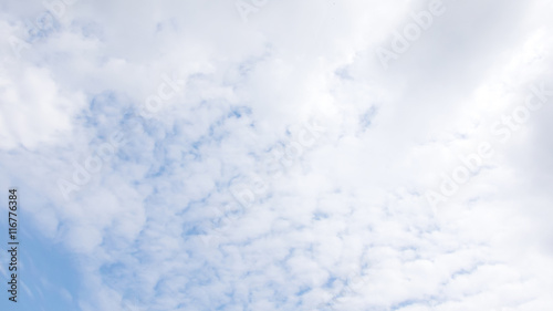 Clouds in blue sky.With copy space.
