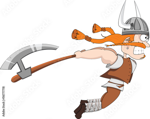 Viking in a jump