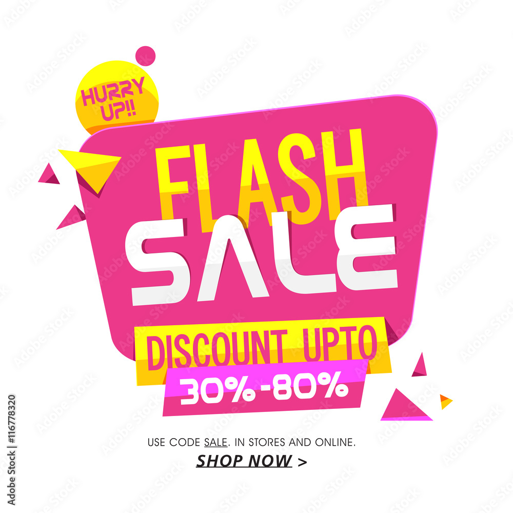 Flash Sale Poster, Banner or Flyer design. Flash Sale Poster, Banner or Flyer design.