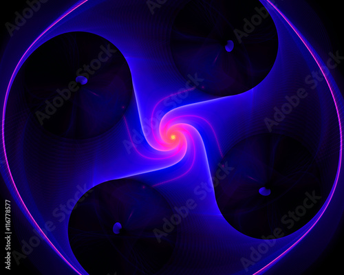 Abstract fractal. Fractal art background for creative design. Decoration for wallpaper desktop, poster, cover booklet, card. Psychedelic. Print for clothes, t-shirt.