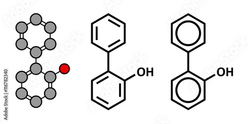2-phenylphenol preservative molecule. 