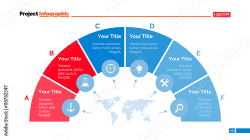 Semicircle Diagram Slide Template photo