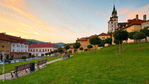 Historic medieval mining town of Kremnica in central Slovakia. photo