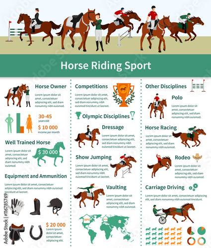 Horse Rising Infographics