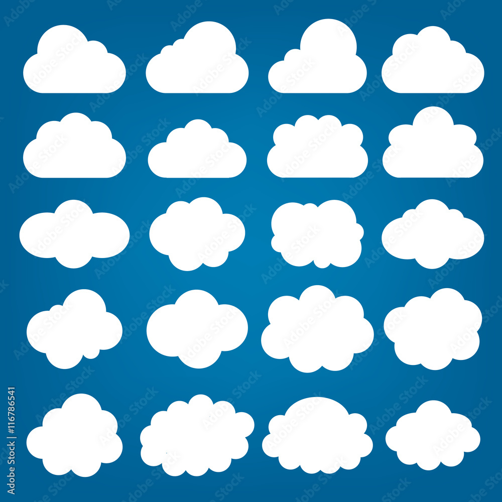 Cloud set. Cloud Icon Vector. Cloud set. Cloud Icon Vector.