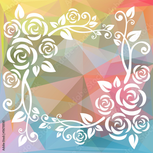 abstract multicolored border