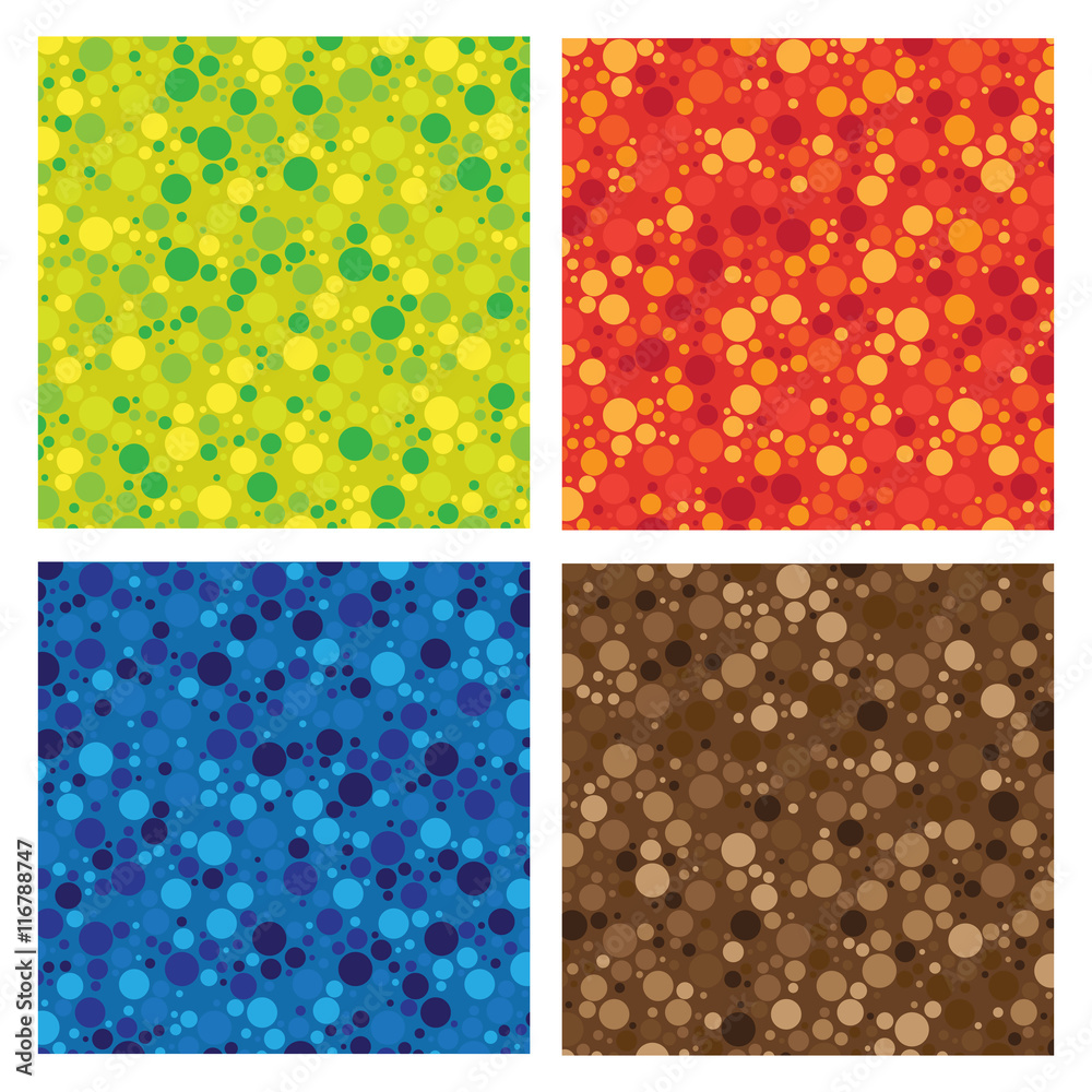 Naklejka premium abstract bright pattern set