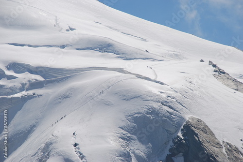 Swiss alps, climbers on Adlerhorn © maurusasdf