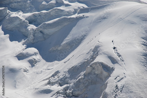 Swiss alps climbers Adlerhorn photo