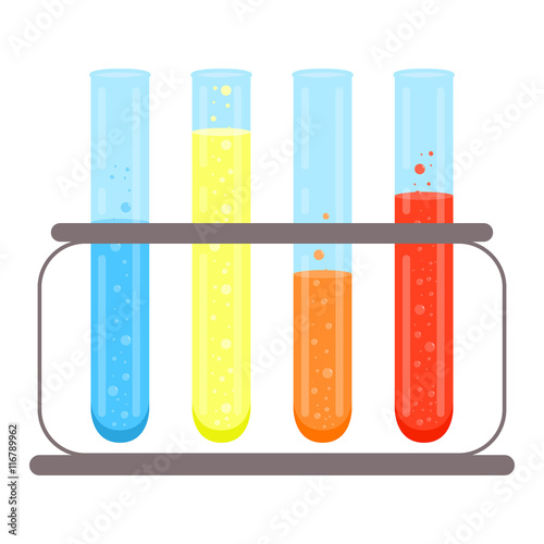 Test tubes icon.