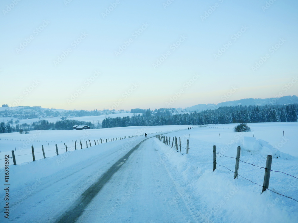 Snow Winter landscape countryside scene