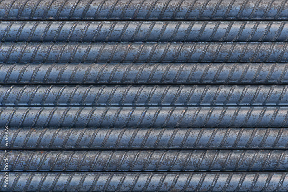Naklejka premium Closeup rebar texture for background