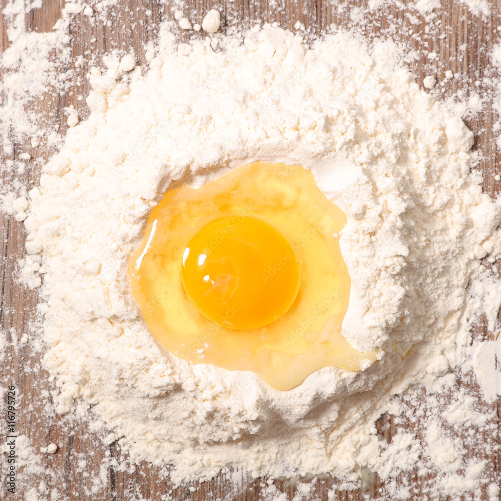 flour and egg