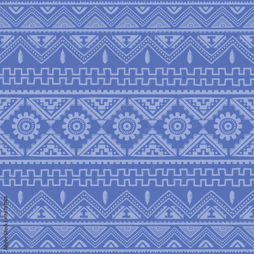 soft blue native american ethnic pattern