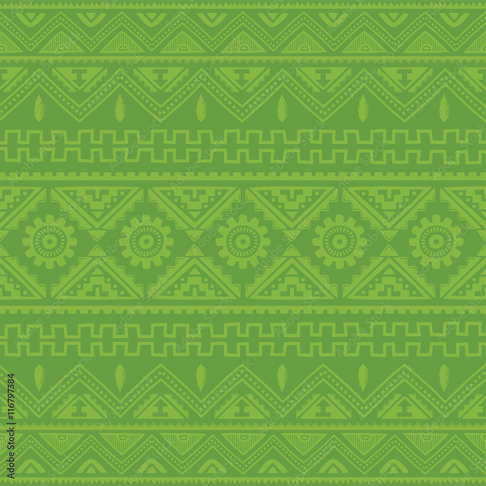 light green native american ethnic pattern