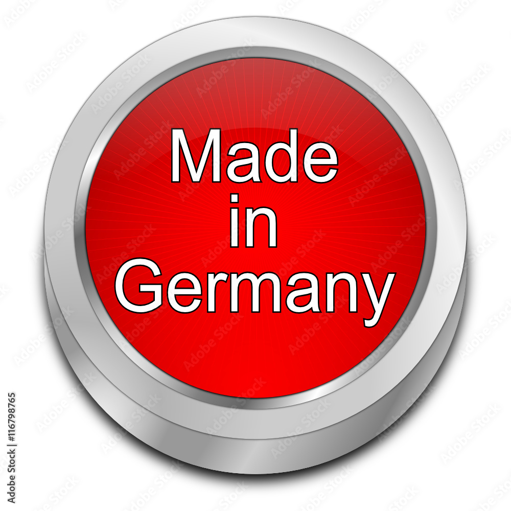 Made in Germany button - 3D illustration Made in Germany button - 3D illustration