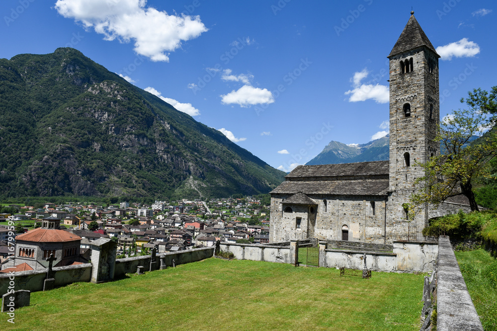 St Peter and Paul church in Biasca, Switzerland