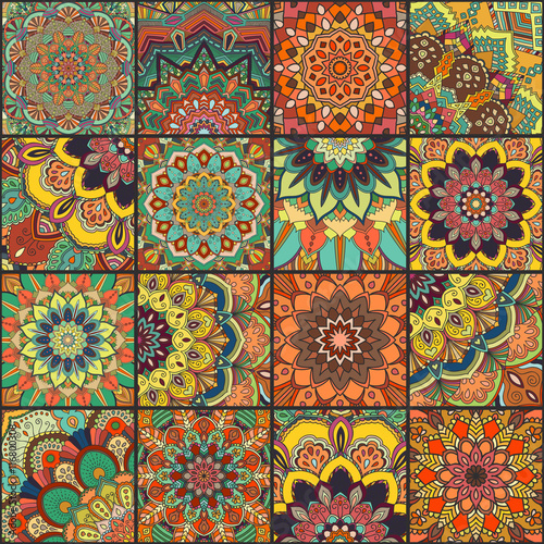 Wallpaper Mural Intricate Boho Tile Seamless Torontodigital.ca