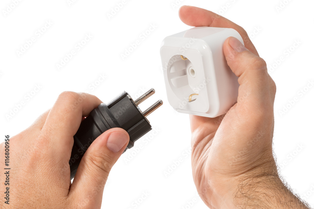 Enabling electric plug in the socket Enabling electric plug in the socket