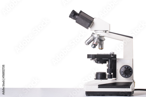 Microscope machine with isolated background 