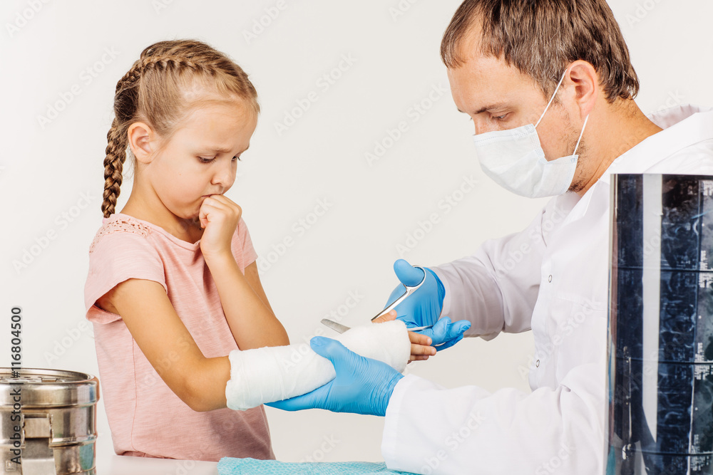 Fototapeta premium doctor cut bandage.