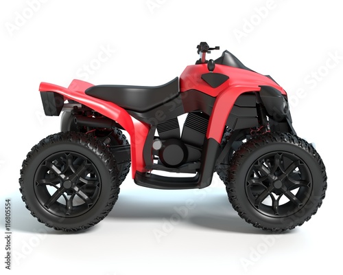 3d illustration of a 4 wheeler