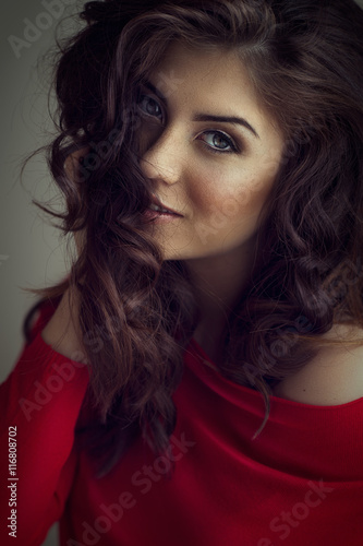 amazing brunette woman