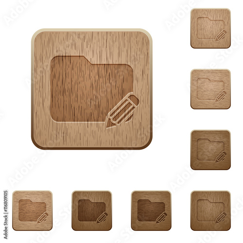 Rename folder wooden buttons